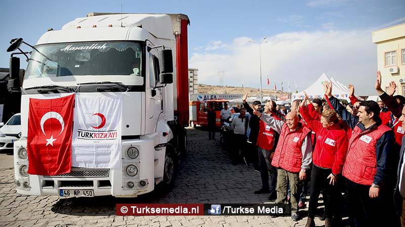 Barmhartige Turkije in 150 landen helpende hand slachtoffers