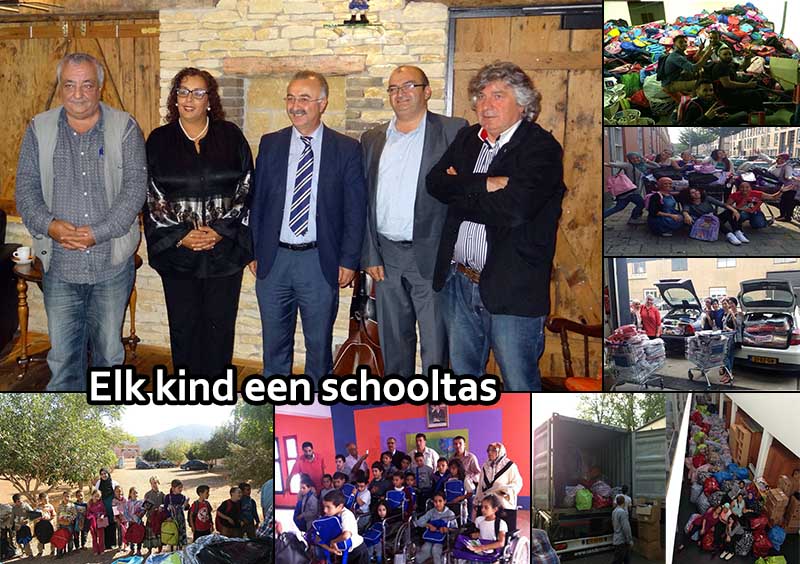 Turkse ondernemers steunen actie “Elk kind een schooltas” in Marokko