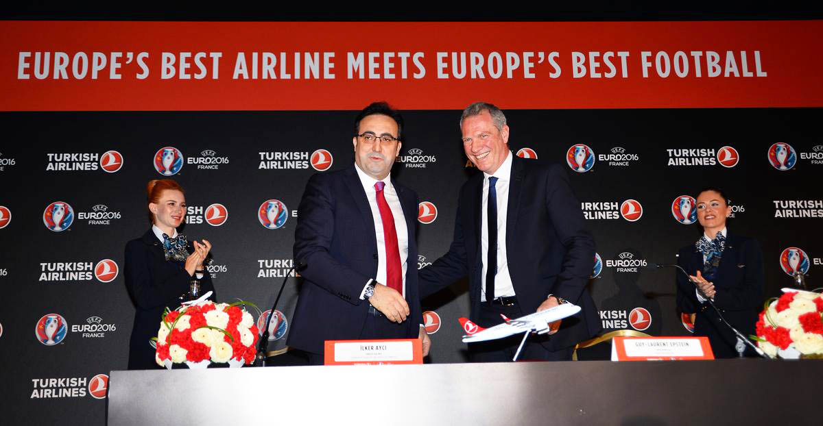 Turkish Airlines als eerste ter wereld partner UEFA EURO2016