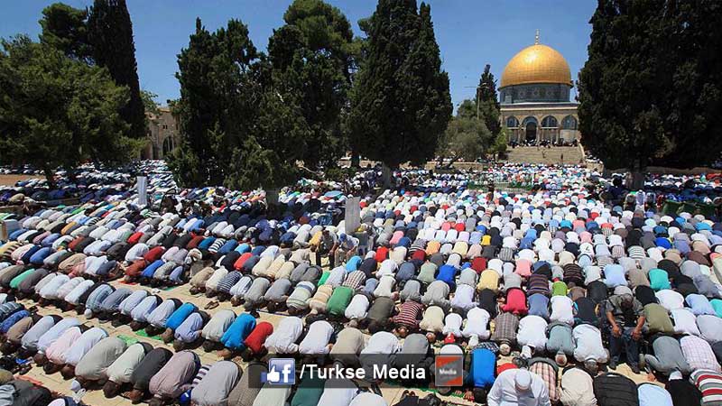 200.000 Palestijnse moslims bijeen ondanks Israëlische blokkade