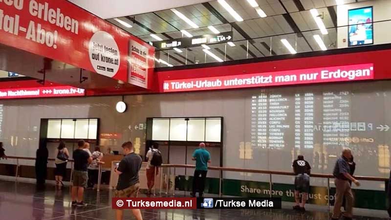 Schandaal vliegveld Wenen: ‘Ga niet naar Turkije’