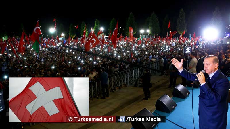 Steun en lovende woorden Zwitserland over Turkije en Erdogan