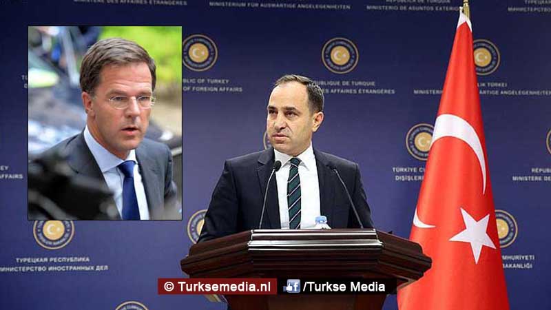 Turkije reageert op 'pleur op' van Rutte