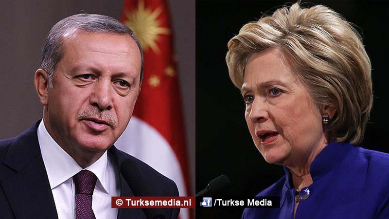 Erdogan noemt uitspraak Clinton amateuristisch en heeft boodschap