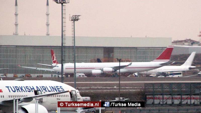 Nieuw groot regeringsvliegtuig Turkije gearriveerd
