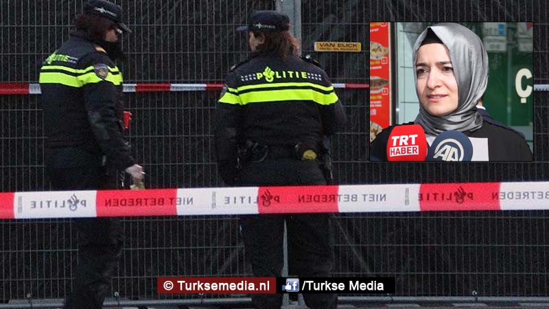 Nederland sluit weg af nu Turkse minister met auto komt