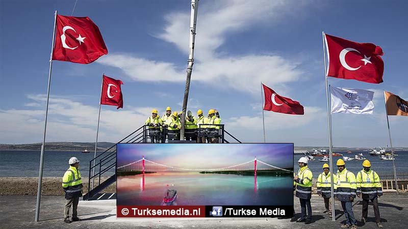 Turkije start bouw langste hangbrug ter wereld