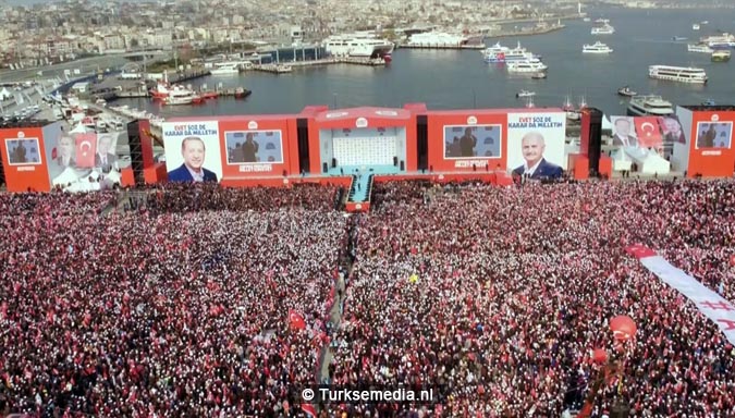 Miljoen Turken roepen ‘ja’ tijdens megacampagne Istanbul6