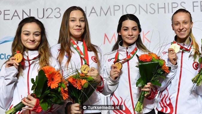 Turkse dames Europees kampioen schermen2