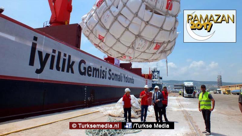 Turkse megahulp: eerste schip in opdracht van Erdogan klaar voor vertrek