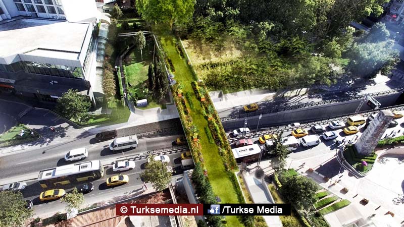 Turkse megastad krijgt een ecologische loopbrug