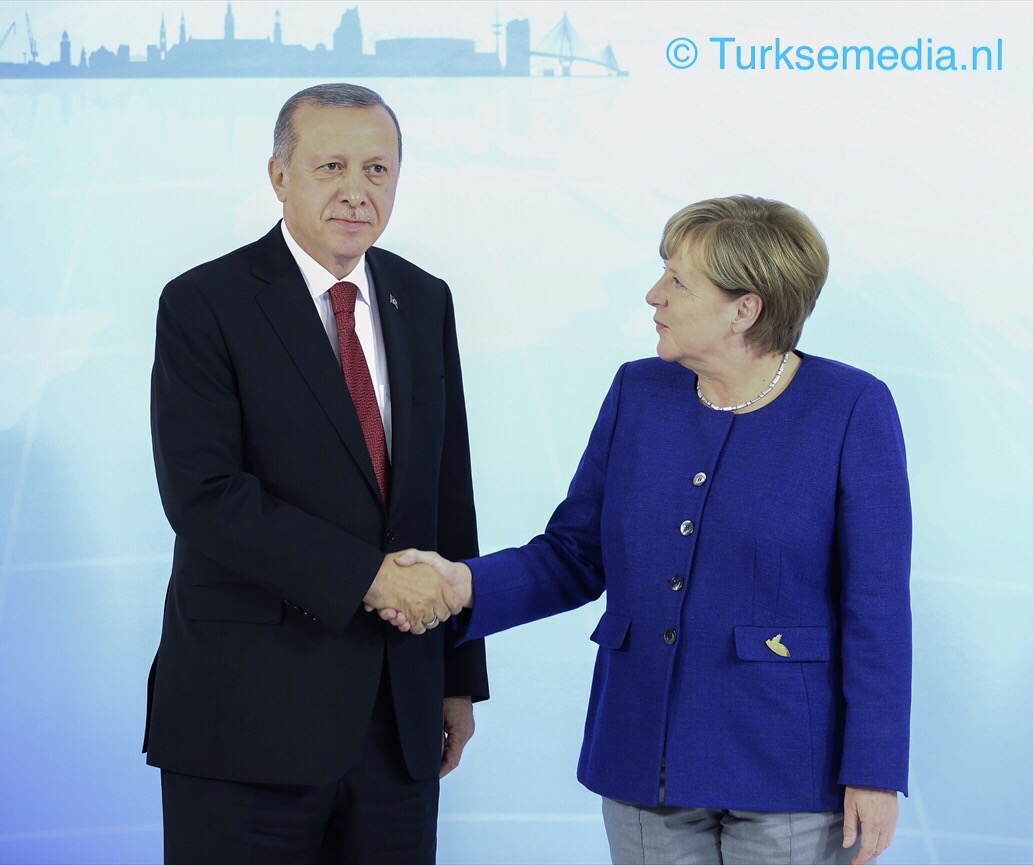 Chancellor Angela Merkel welcomes President of Turkey, Recep Tayyip Erdogan