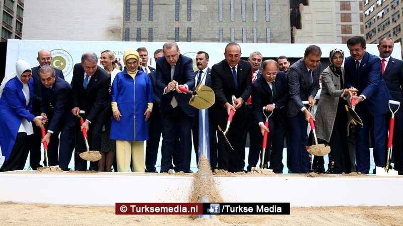 Erdogan naar VS: bouw Turkse wolkenkrabber in New York gestart