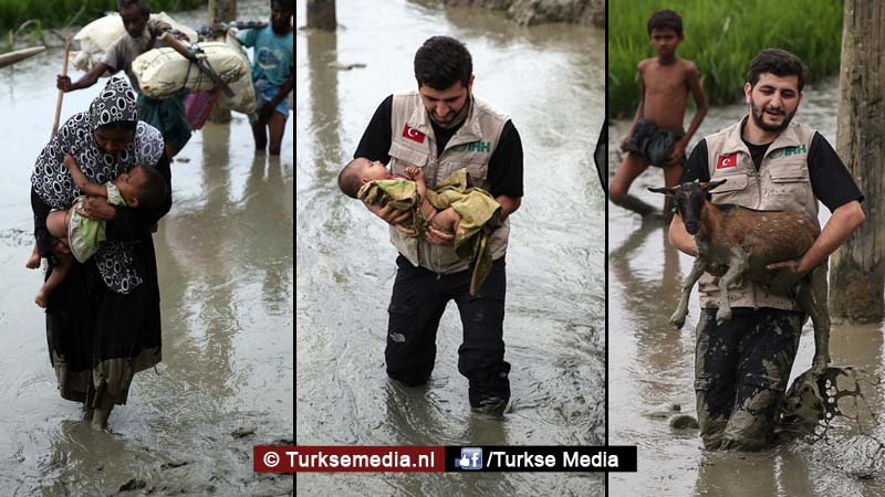 Turken helpen met man en macht vluchtende Rohingya