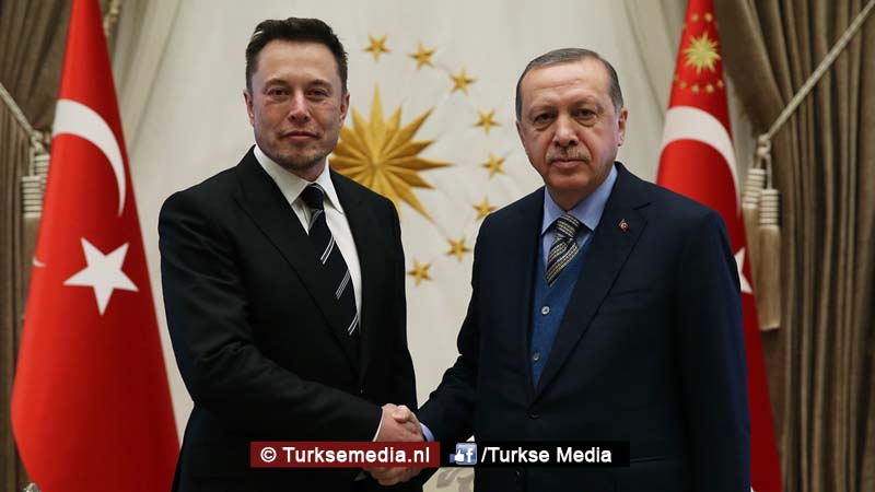 Erdogan ontvangt Tesla-baas Elon Musk