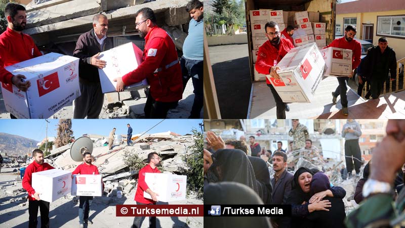Turken snelst naar getroffen Noord-Irak; Iraakse Koerden bedanken Turkije