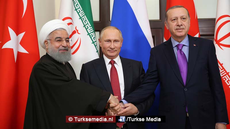 Turkije, Rusland en Iran bijeen voor oplossing in Syrië