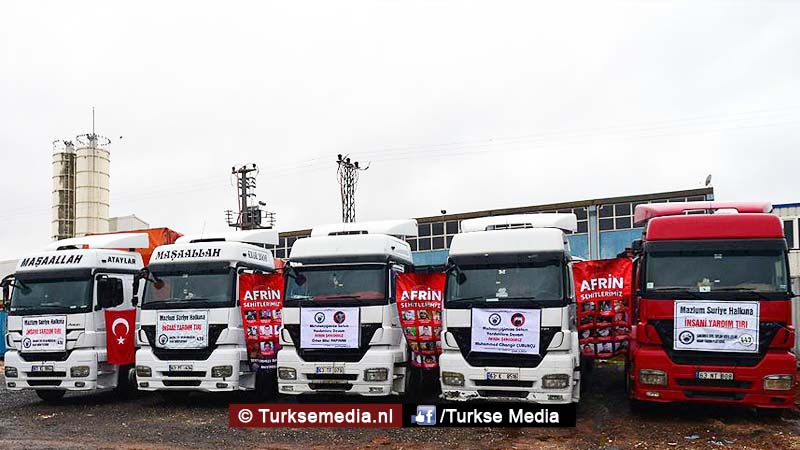 Turken sturen nog meer hulp naar Afrin, geven wereld lesje humaniteit