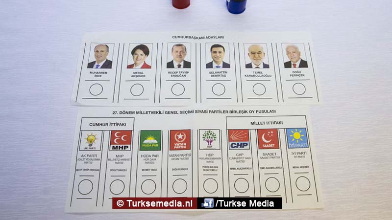 Dit zijn de Turkse stembiljetten, ook voor Turkse Nederlanders