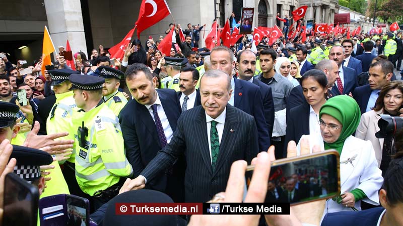 Turkse president naar Engeland