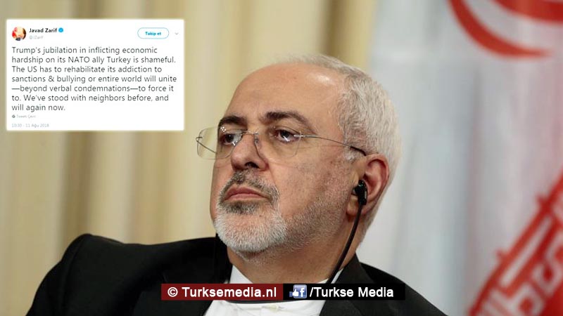 Iran steunt Turkije tegen VS en dreigt terug