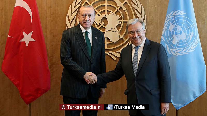 Guterres prijst Turkije enorm: ‘Uitstekende samenwerking VN-Turkije’