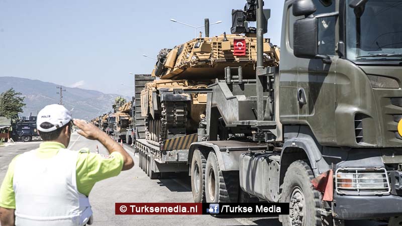 Turkije stuurt speciale tanks naar Syrische grens