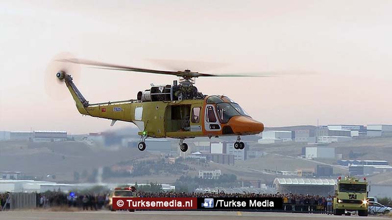 Turkse helikopter maakt eerste vlucht