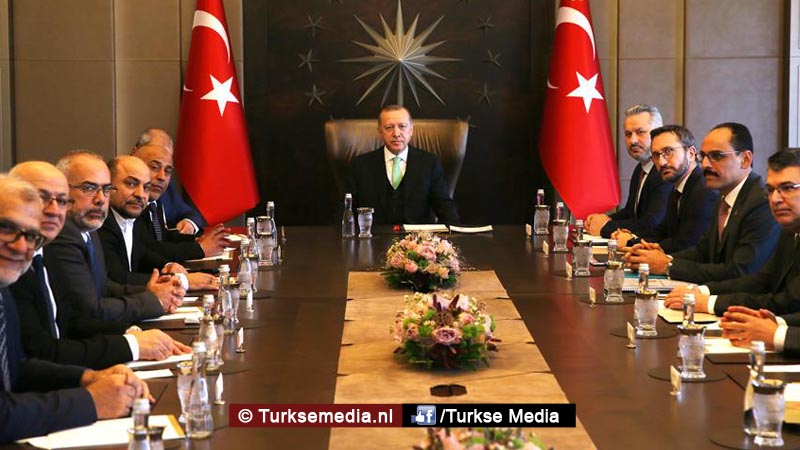 Erdoğan ontvangt Palestijnse leden Israëlisch parlement