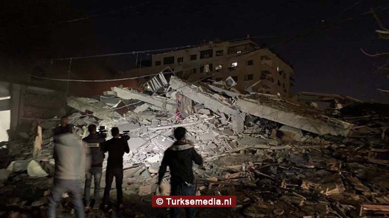Israël vernietigt kantoor Turks persbureau in Gaza