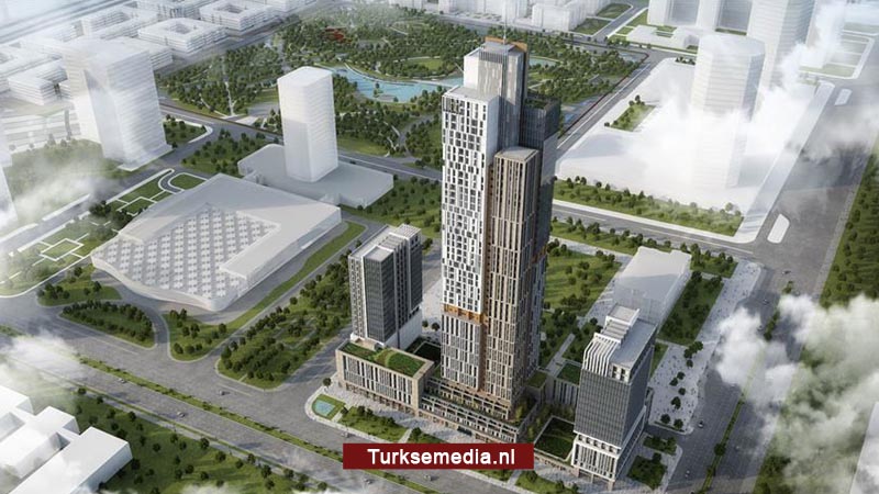 Turken bouwen hoogste wolkenkrabber van Centraal-Azië