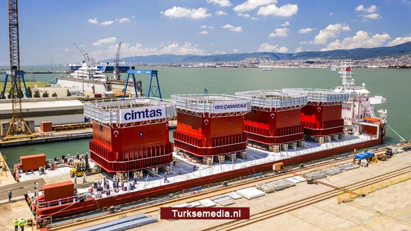 Turkije ligt op schema met bouw langste hangbrug ter wereld