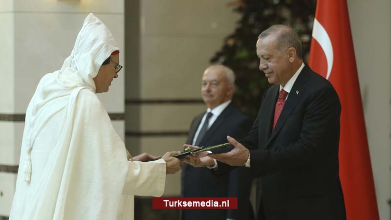 Marokkaanse ambassadeur op bezoek bij Erdoğan