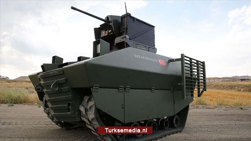 Turkije toont onbemande tank van eigen makelij