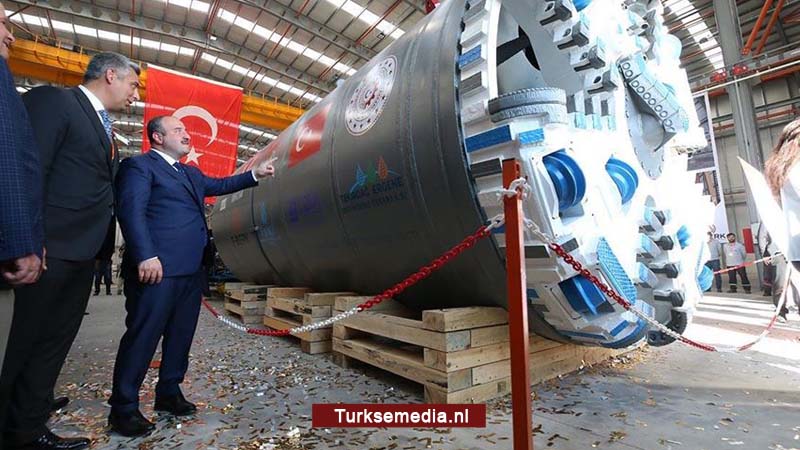 Turkije produceert eerste eigen tunnelboormachine: ‘Slechts acht landen kunnen dit’