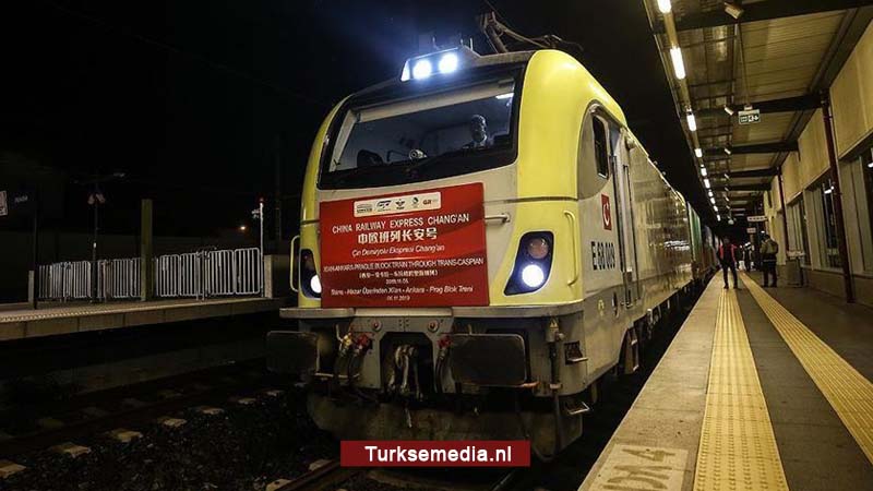 Eerste trein uit China via Turkije naar Europa