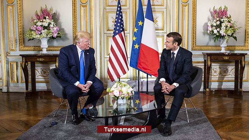 Trump en Macron botsen over Turkije