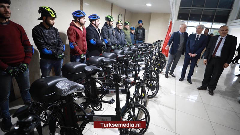 Turkije schenkt elektrische fietsen aan Palestina