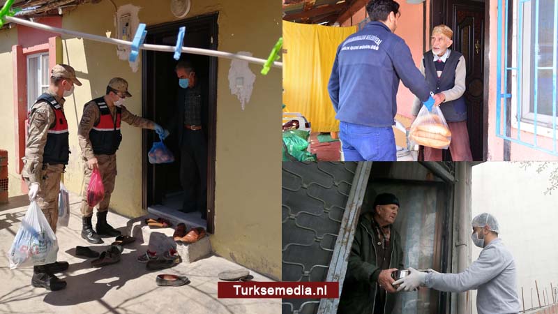 Turkse gemeenten delen warme maaltijden uit aan oudere thuisblijvers