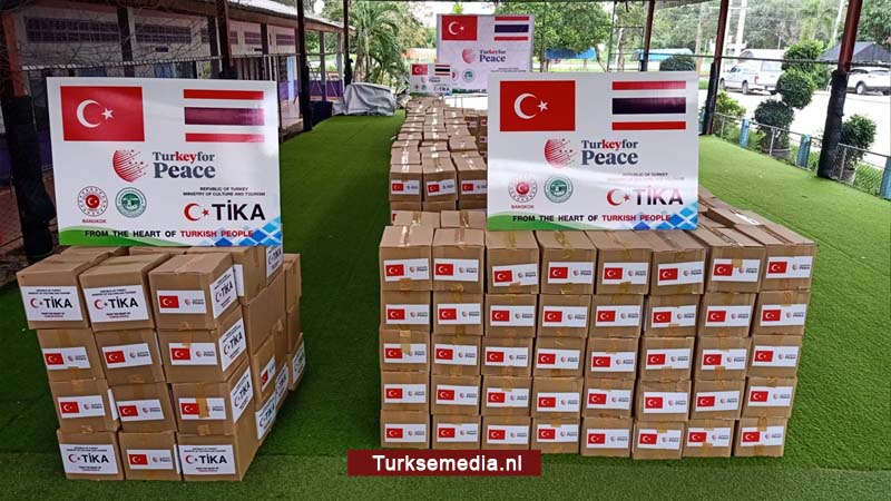 Turkije stuurt voedselhulp naar Thailand