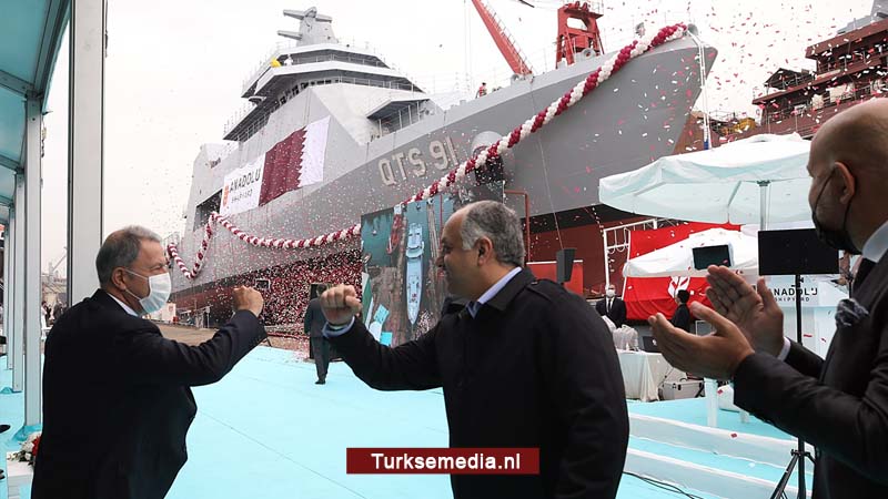 Turkije bouwt groot marineschip voor Qatar