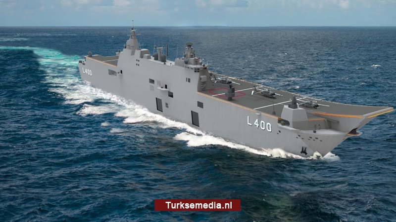 Turkije wordt grotere zeemacht dankzij vliegdekschip van eigen makelij