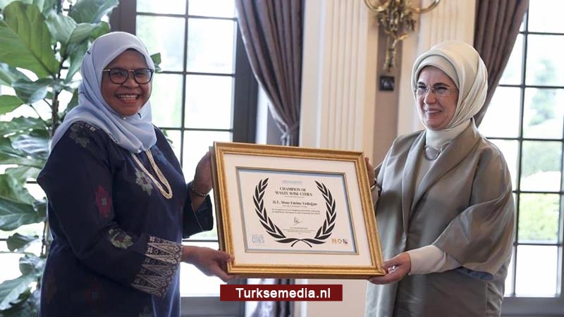 VN bekroont first lady Turkije met ‘Global Champion Award’