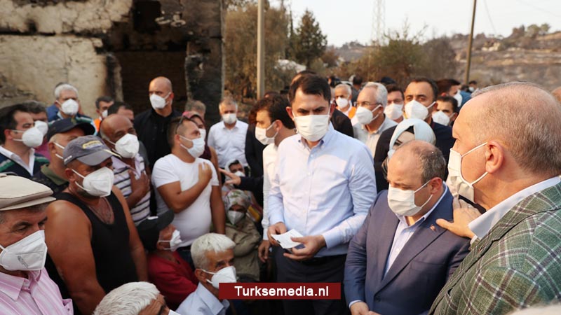 Erdoğan: Signalen van brandstichting Turkse bossen