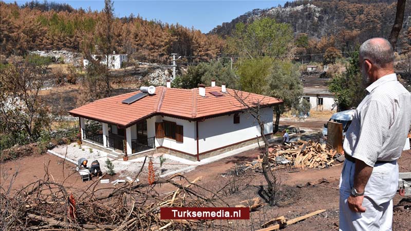 Meer bosbrandslachtoffers Turkije ontvangen razendsnel nieuw huis