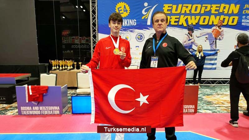 Turkse Yiğithan Europees kampioen taekwondo