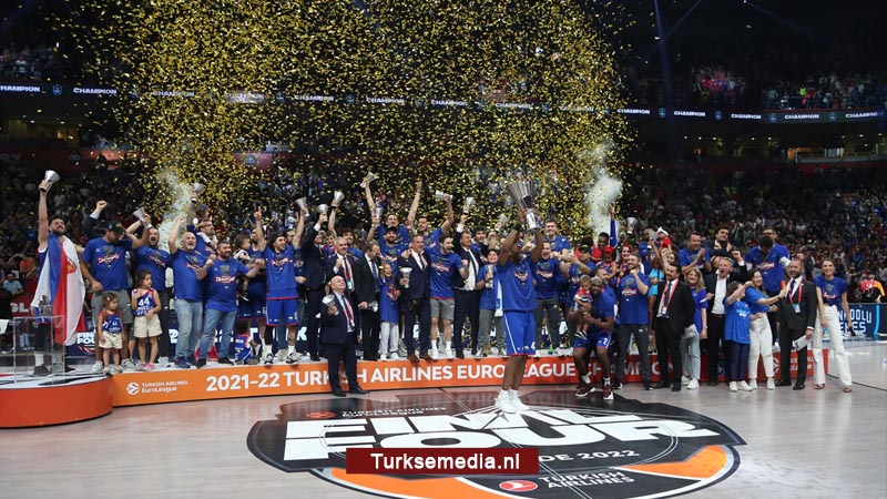 Turks basketbalteam Anadolu Efes opnieuw beste van Europa