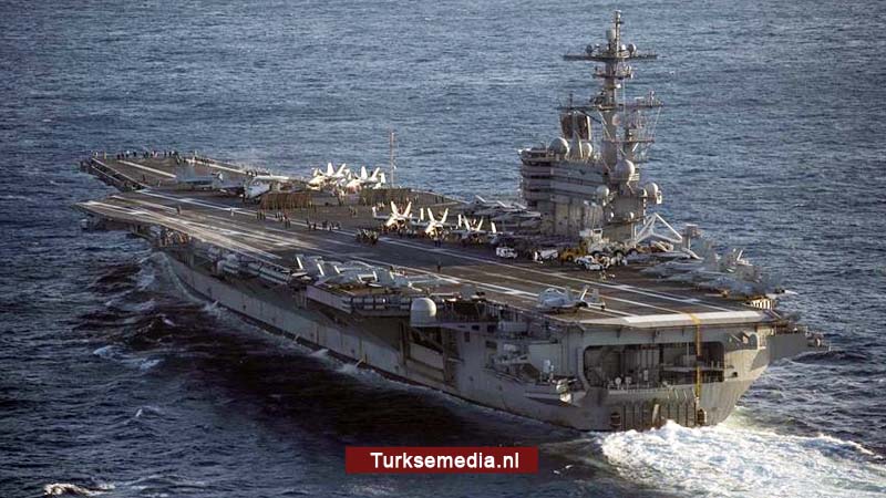 Amerikaanse straaljager valt uit vliegdekschip Middellandse Zee in