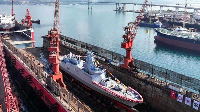 Turkije laat achtste zelfgebouwd hypermodern marineschip te water