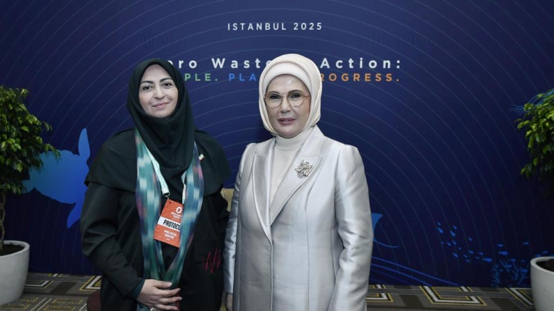 First lady Turkije ontvangt Iran voor duurzame wereld